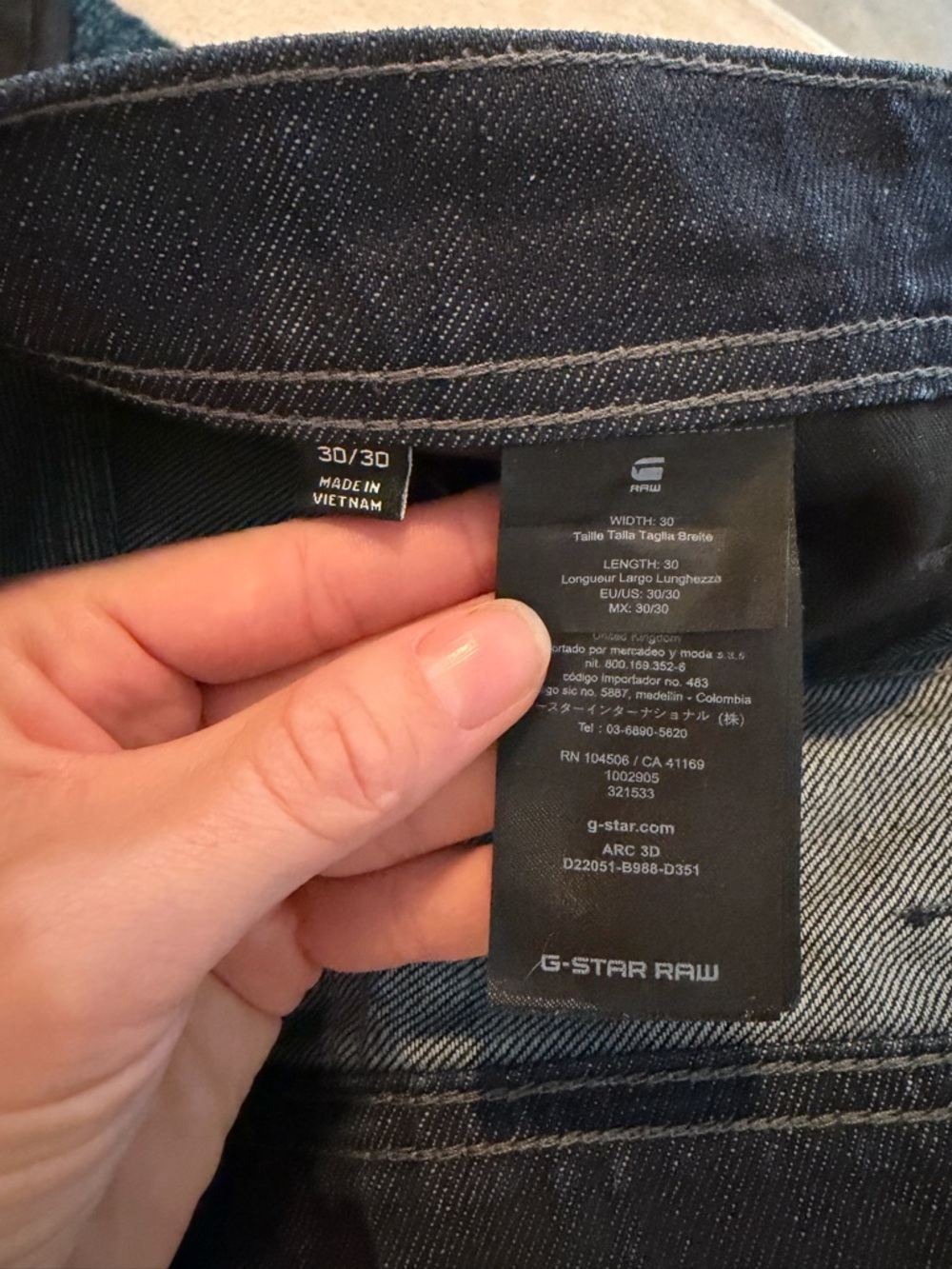 G-Star Arc 3D Waxed Denim Men’s Jeans - Picture 6 of 9